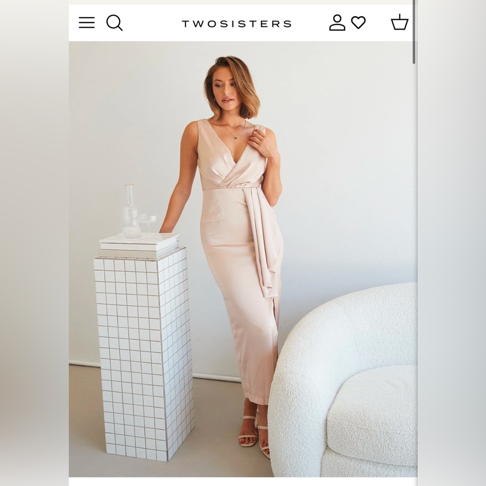 Twosisters The Label Formal Dress, Size 6, Rose Gold